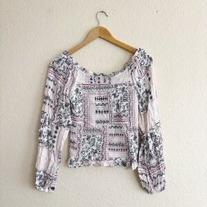 American Rag White and Black Blouse